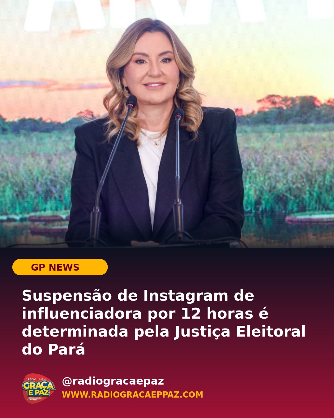 📢 Suspensão de Instagram de influenciadora por 12 horas é determinada pela Justiça Eleitoral do Pará Um recente desdobra
