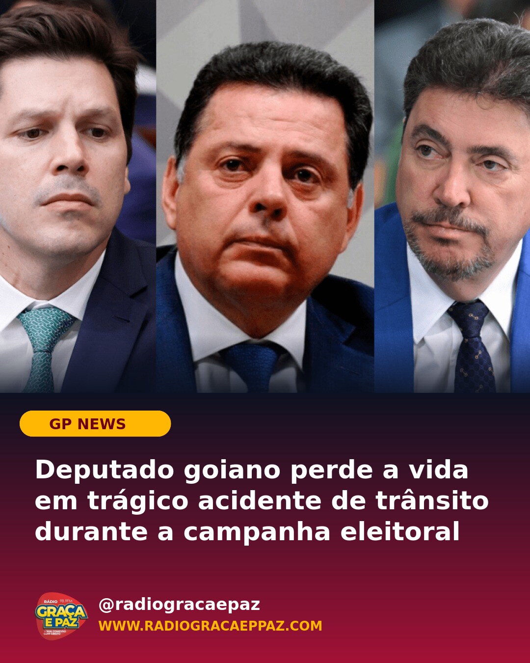 📢 Deputado goiano perde a vida em trágico acidente de trânsito durante a campanha eleitoral A política goiana foi marcad