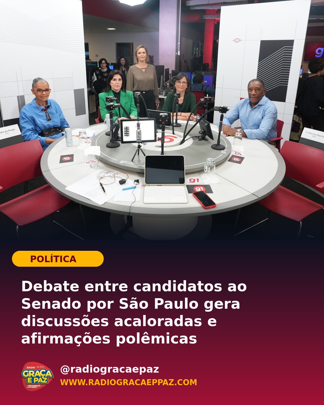 📢 Debate entre candidatos ao Senado por São Paulo gera discussões acaloradas e afirmações polêmicas O g1 realizou na últ