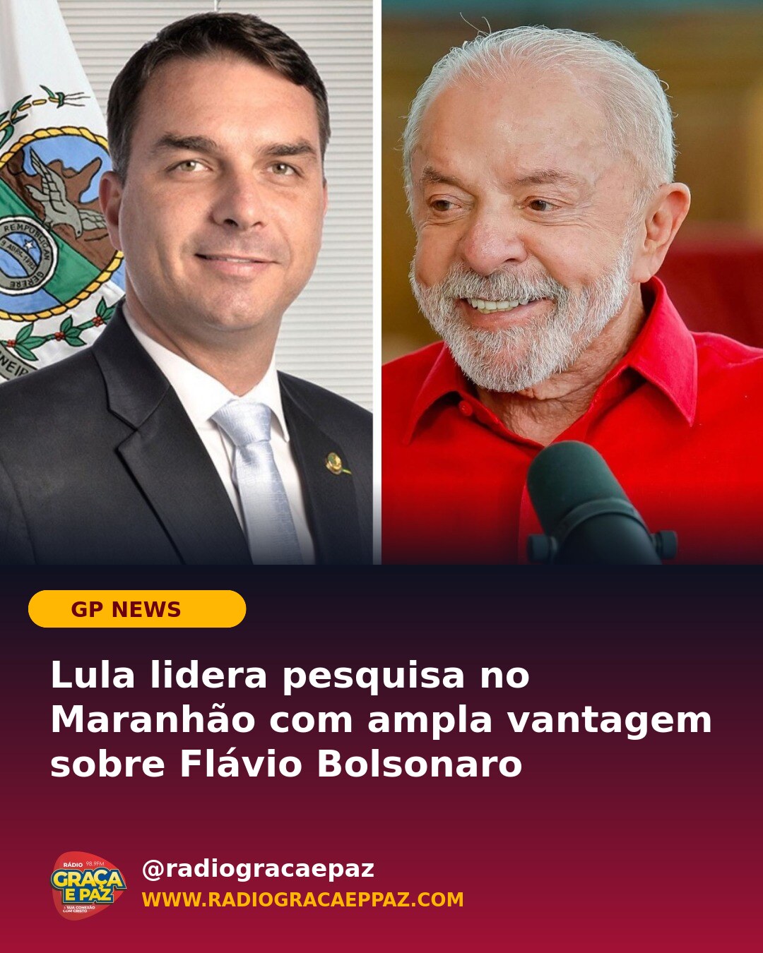 📢 Lula lidera pesquisa no Maranhão com ampla vantagem sobre Flávio Bolsonaro Recentemente divulgada pela Quaest, uma pes