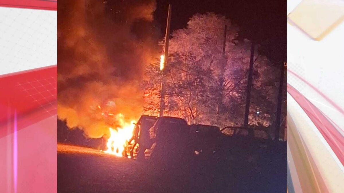• Incêndio destrói cerca de 30 veículos apreendidos do pátio da 6ª CIPM