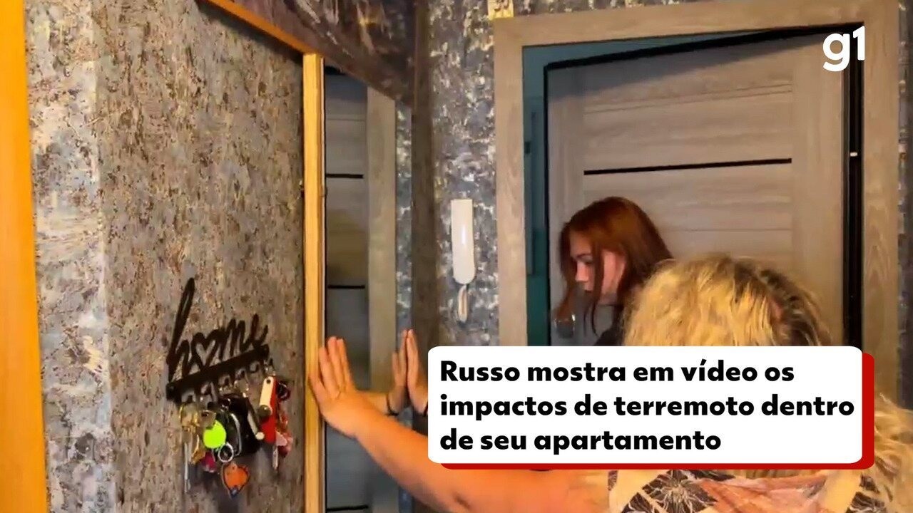 VÍDEO: russo registra momento em que terremoto acontece e apartamento todo treme