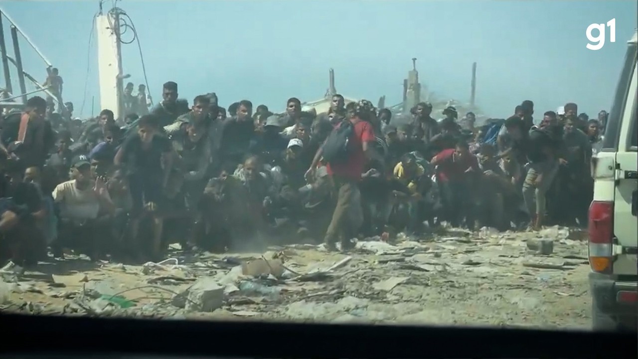 VÍDEO divulgado por agência da ONU mostra multidão em Gaza avançando sobre caminhão que trazia comida: ‘Famintos’ | Mundo