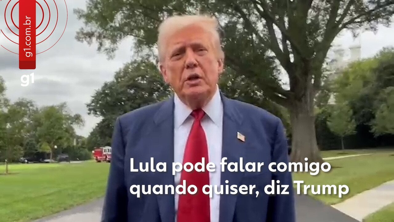 'Lula pode falar comigo quando quiser', diz Trump