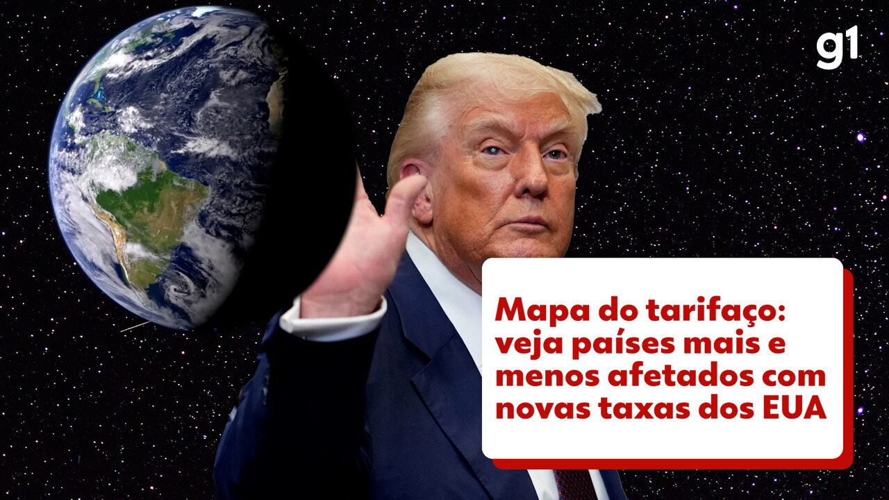 Mapa do tarifaço: veja países mais e menos afetados com novas taxas dos EUA