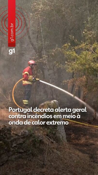 Portugal decreta alerta geral contra incêndios em meio à onda de calor extremo